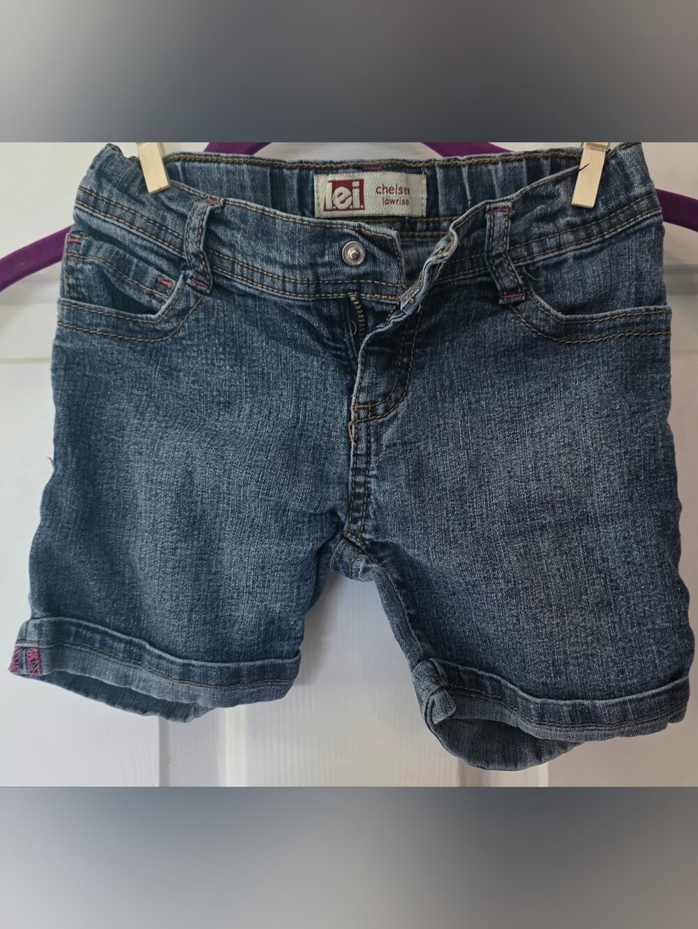 Lei Chelsea Denim Shorts - Blue